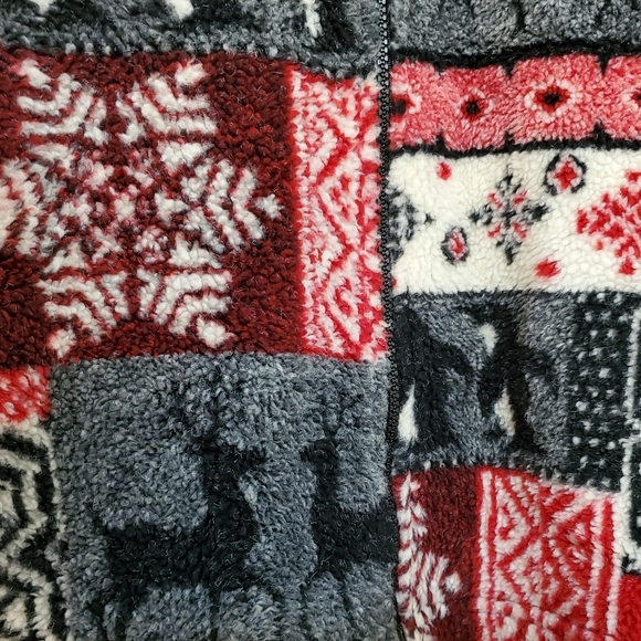 Vintage Outbrook Fleece Jacket Deer Polar Bear Penguin Jacket - Picture 6 of 8